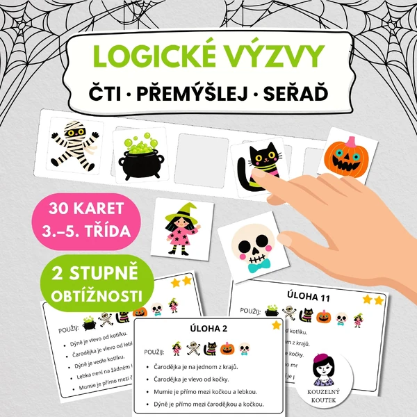 Halloweenské logické výzvy | Logika | Dedukce | Čtení s porozuměním | Indície