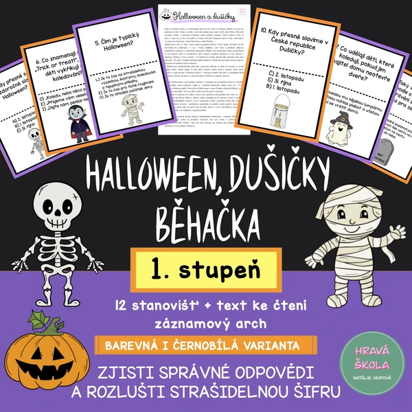HALLOWEEN, DUŠIČKY - BĚHAČKA S TAJENKOU