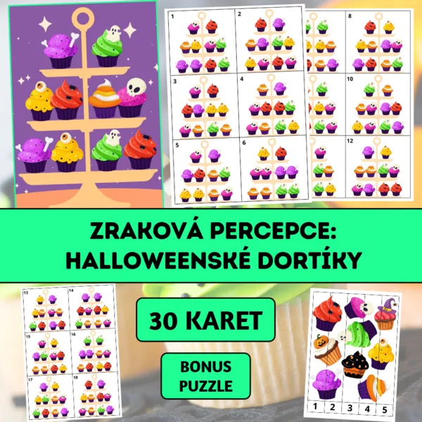 Zraková percepce: Halloweenské dortíky