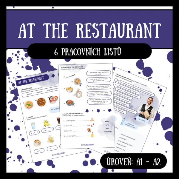 At the restaurant - Angličtina pro začátečníky - restaurace - cestování