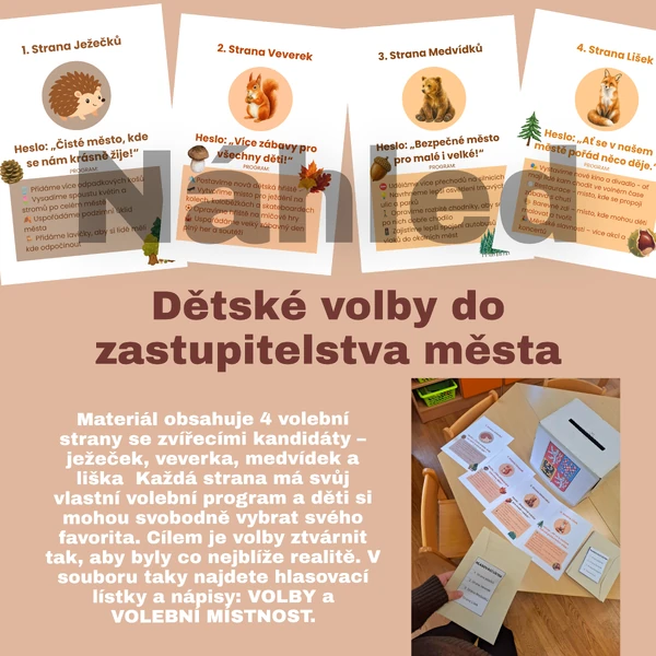 VOLBY - Dětské zvířecí volby do zastupitelstva města