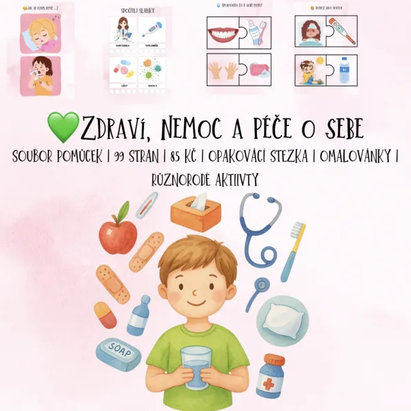 💚Zdraví, nemoc a péče o sebe - bez barevného pozadí