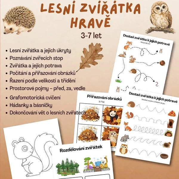 Lesní zvířátka