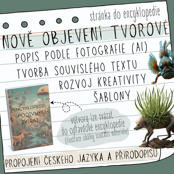 NOVĚ OBJEVENÍ TVOROVÉ - stránka do encyklopedie (popis)