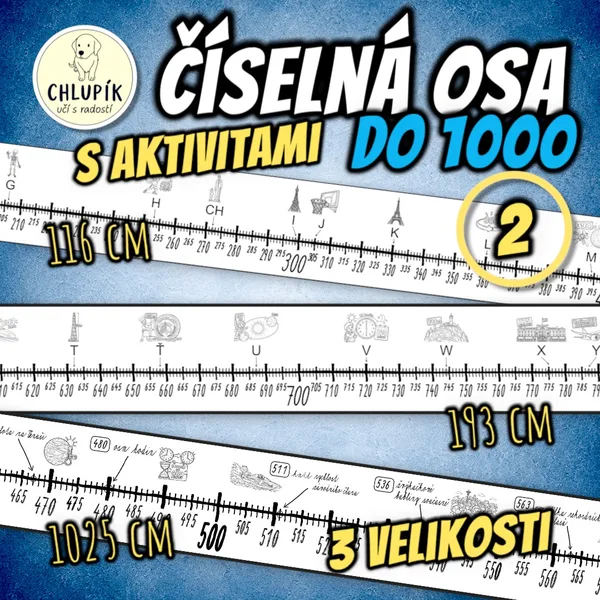 Číselná osa do 1000 s aktivitami - tři velikosti_2