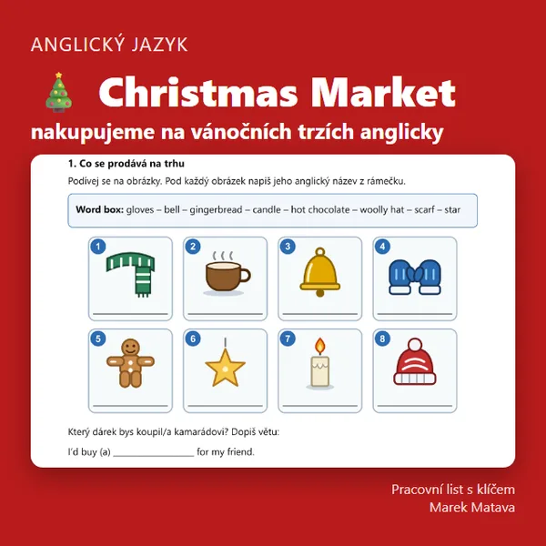 🎄 Christmas Market – nakupujeme na vánočních trzích anglicky
