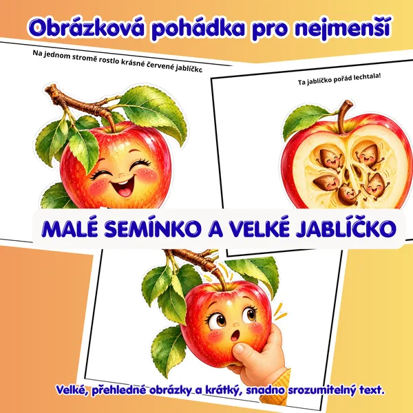 DEN JABLEK – Malé semínko a velké jablíčko | Krátká pohádka pro nejmenší děti