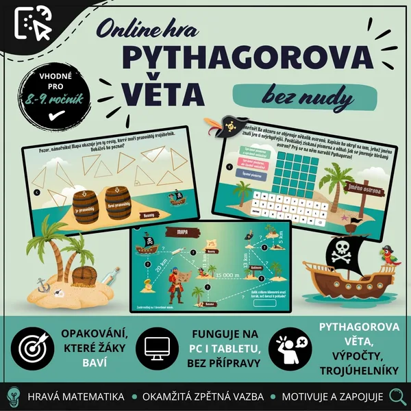 Online hra - Pythagorova věta