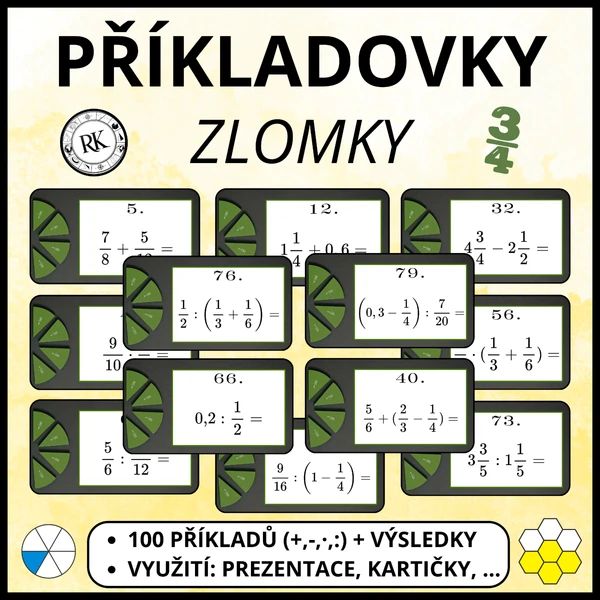 Zlomky - Příkladovky