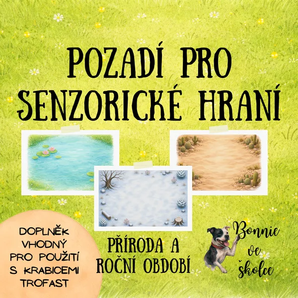 Pozadí pro senzorické hraní - příroda