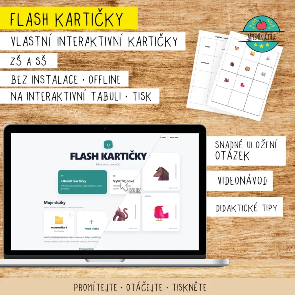 Flash kartičky aplikace