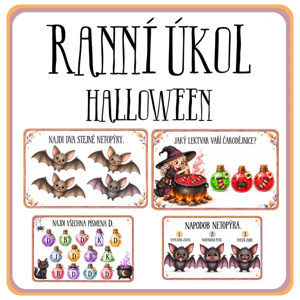 Ranní úkol - halloween