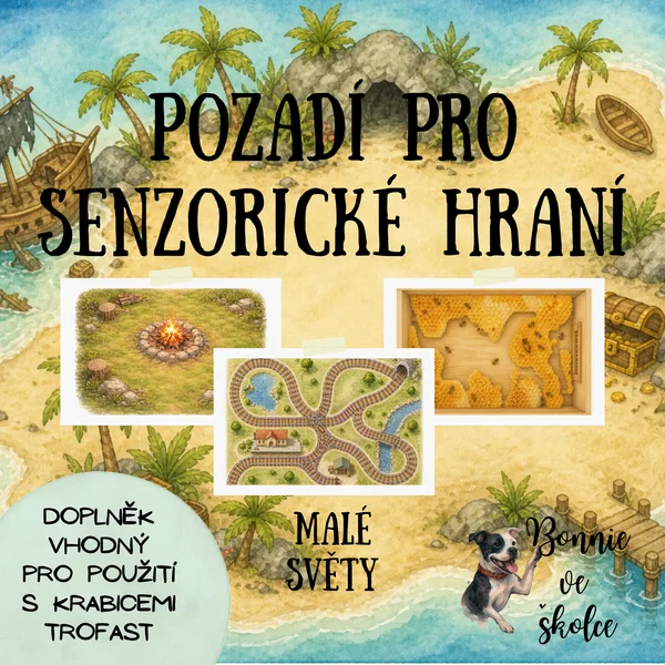 Pozadí pro senzorické hraní - malé světy