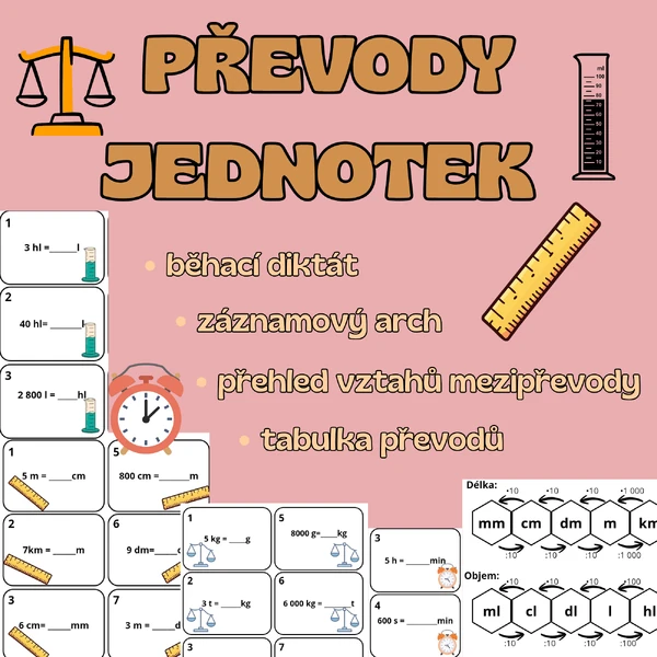 PŘEVODY JEDNOTEK