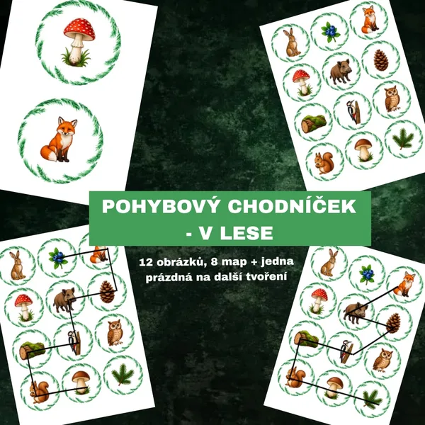 Pohybový chodníček - V lese