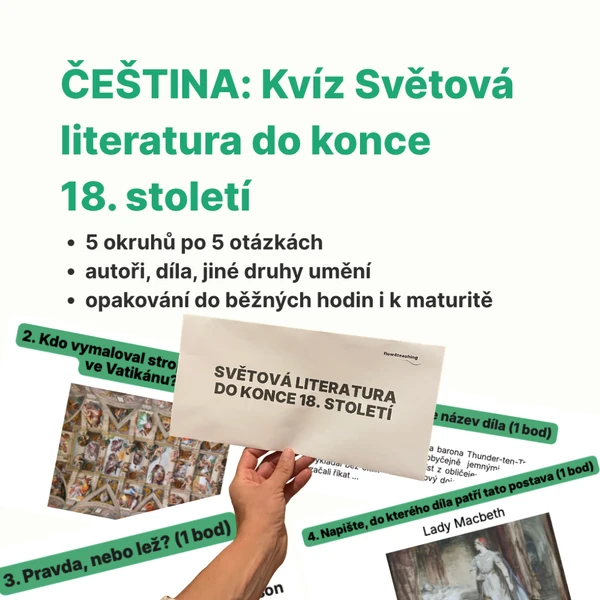 Kvíz: Světová literatura do konce 18. století