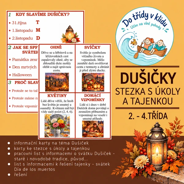 Dušičky - stezka s úkoly pro 2. - 4.třídu