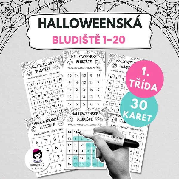 Halloweenská matematická bludiště | Halloween | Matematika