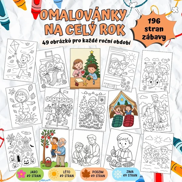 Omalovánky na celý rok