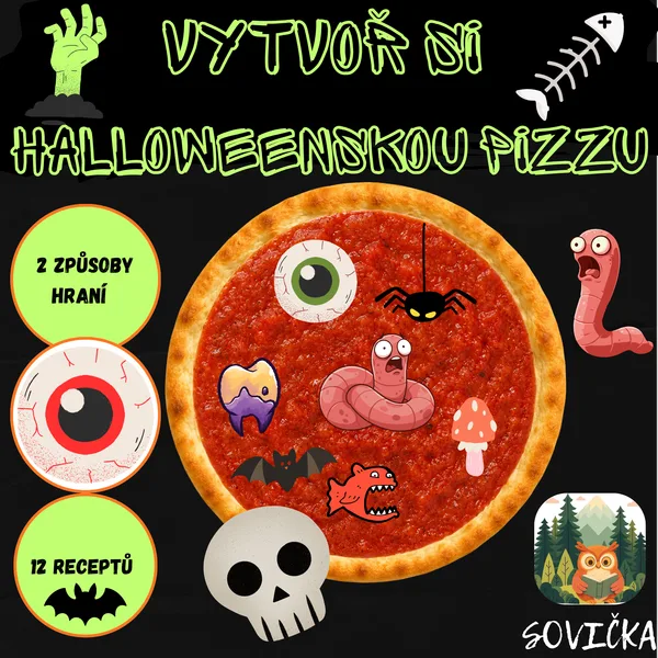 VYTVOŘ SI HALLOWEENSKOU PIZZU 👻🍕 | 12 RECEPTŮ + TVOŘIVÉ SKLÁDÁNÍ