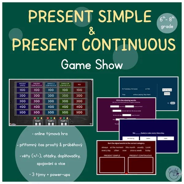 Present Simple & Present Continuous Game Show