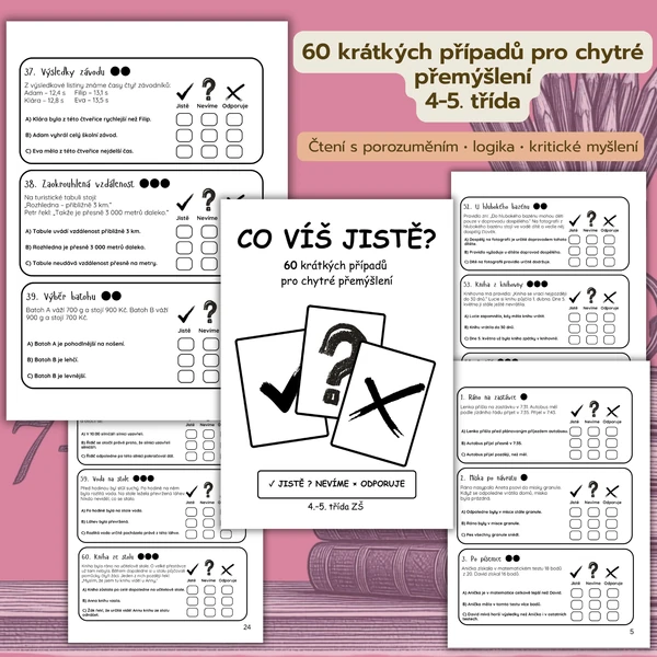 CO VÍŠ JISTĚ? 60 krátkých případů pro chytré přemýšlení