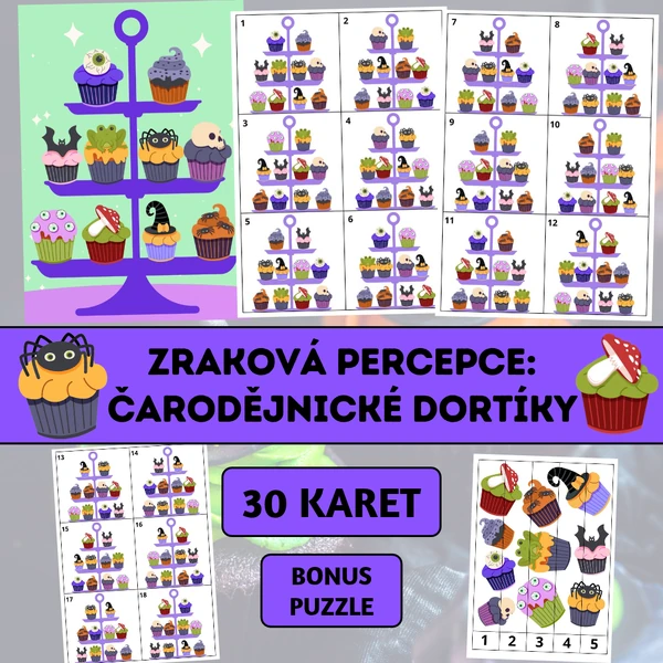 Zraková percepce: Čarodějnické dortíky
