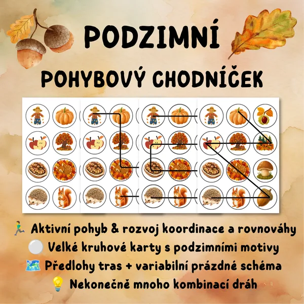 PODZIMNÍ POHYBOVÝ CHODNÍČEK