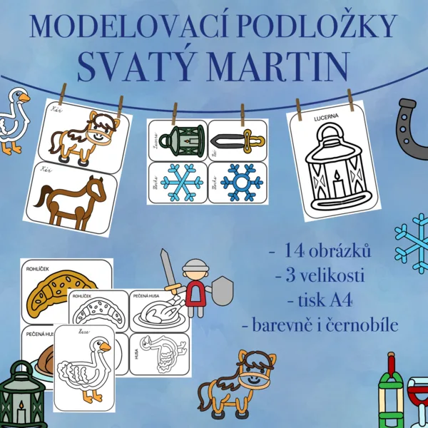Modelovací podložky - Svatý Martin