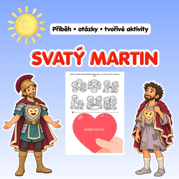 Svatý Martin – příběh a pracovní listy