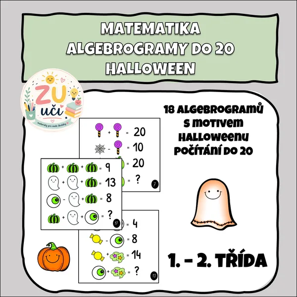 Algebrogramy do 20 - Halloween