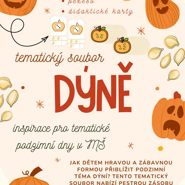 Tematický soubor aktivit - dýně ( podzim, MŠ)