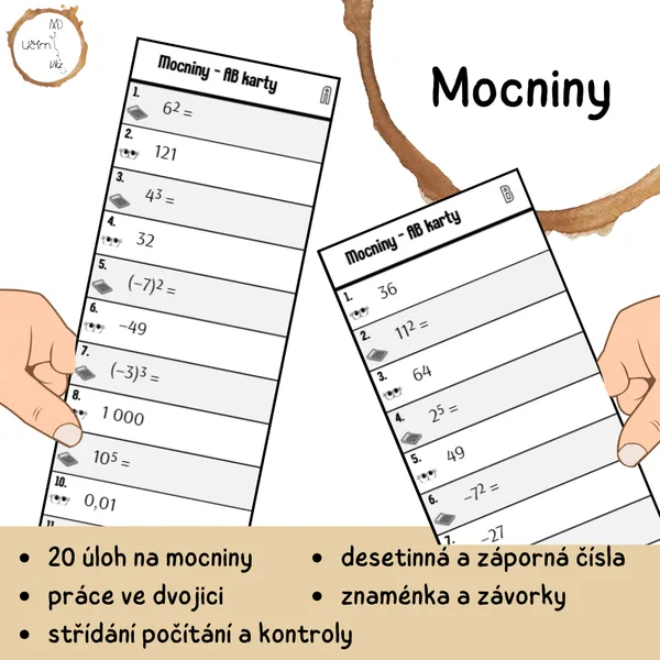 Mocniny – AB karty