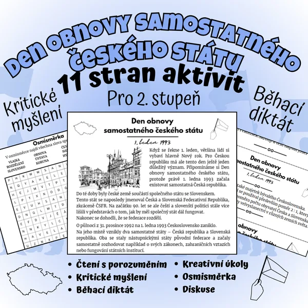 Den obnovy samostatného českého státu – 1. leden 1993