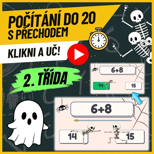HALLOWEENSKÁ ROZCVIČKA - počítání do 20 s přechodem