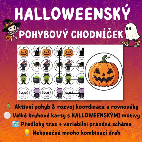 HALLOWEENSKÝ POHYBOVÝ CHODNÍČEK