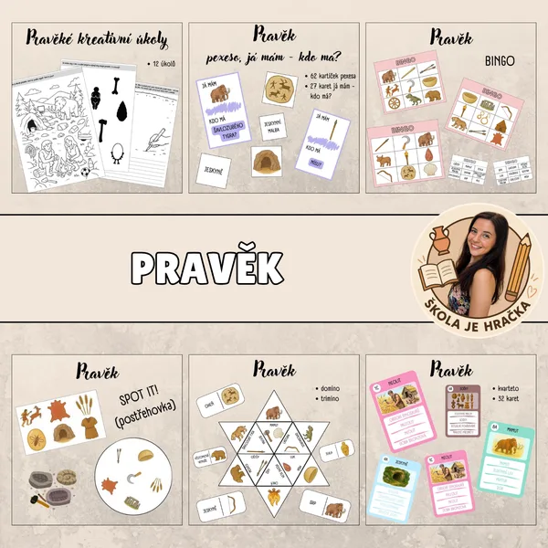 Pravěk - balíček her