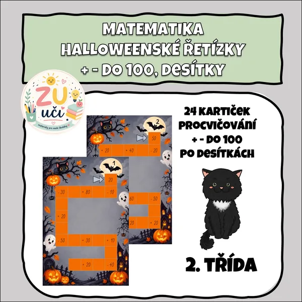 Halloweenské řetízky + - do 100 po desítkách