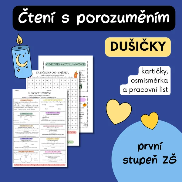 Čtení s porozuměním - Dušičky - Dušičkové pátrání