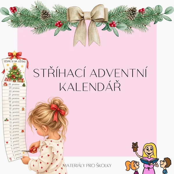 Stříhací adventní kalendář