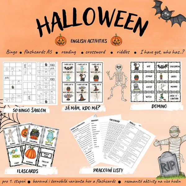 Halloweenská sada aktivit
