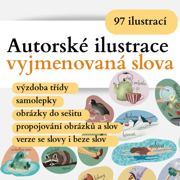 Vyjmenovaná slova - autorské ilustrace