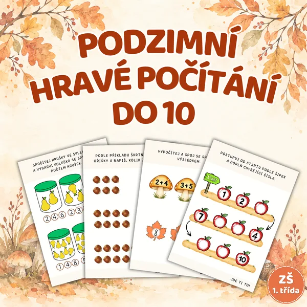 Podzimní hravé počítání do 10