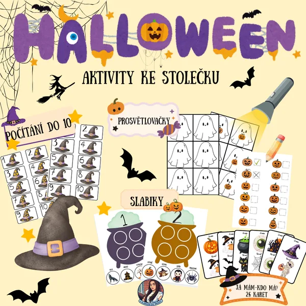Halloween ve školce- Aktivity ke stolečku
