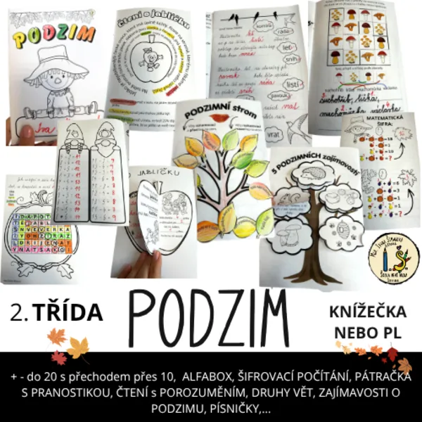 PODZIM – 2. TŘÍDA – ČJ, M, PRV