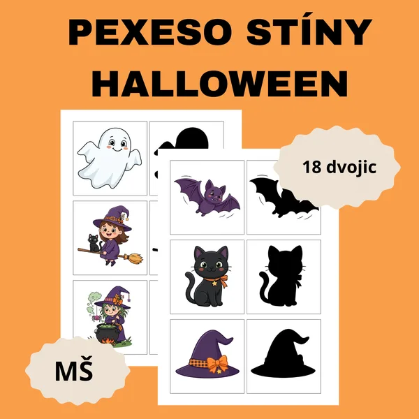 Pexeso stíny Halloween