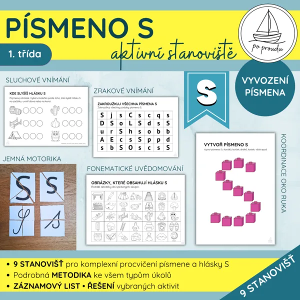 Písmeno S | 9 aktivních stanovišť