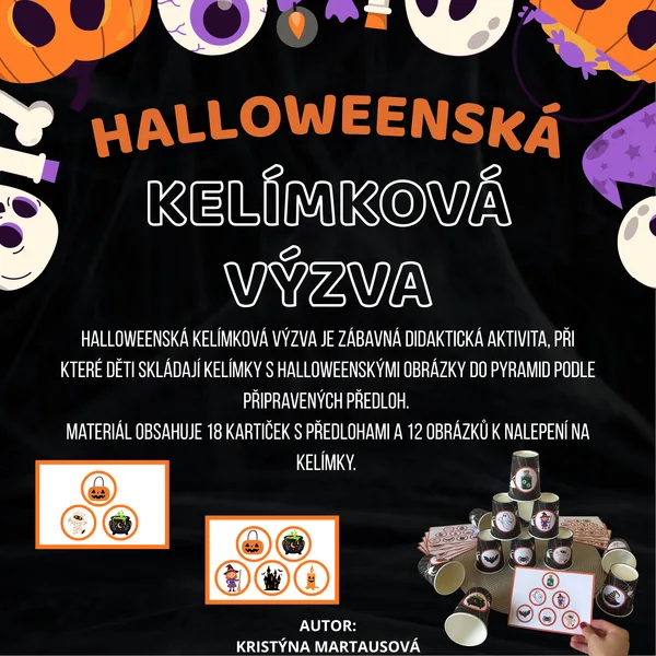 Halloweenská kelímková výzva - Skládání podle předloh 🎃
