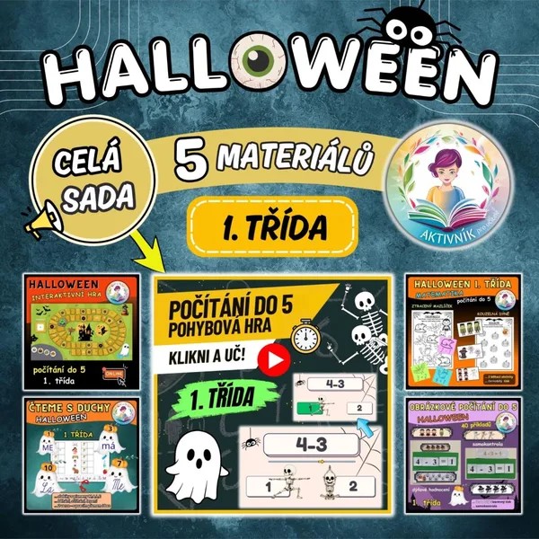 BALÍČEK HALLOWEEN 5v1 - 1. třída