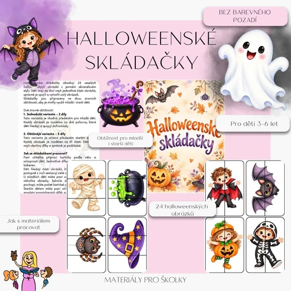 Halloweenské skládačky